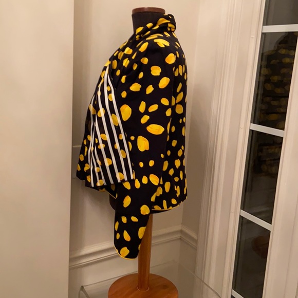 68 E Strauss Vintage Blazer & Scarf sz 8 jck p2p 18 21L - Picture 3 of 15